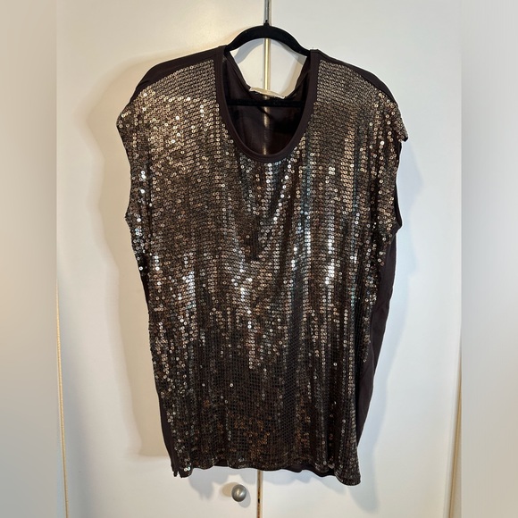 MICHAEL KORS Sequin Top size 1X - Picture 1 of 10